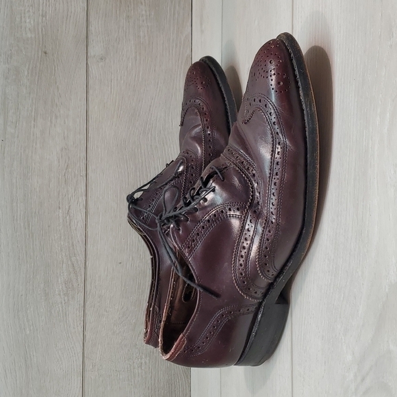 Allen Edmonds Mens 01445 Leather Loafer Dress Oxford shoes sz 9.5D - Picture 2 of 13